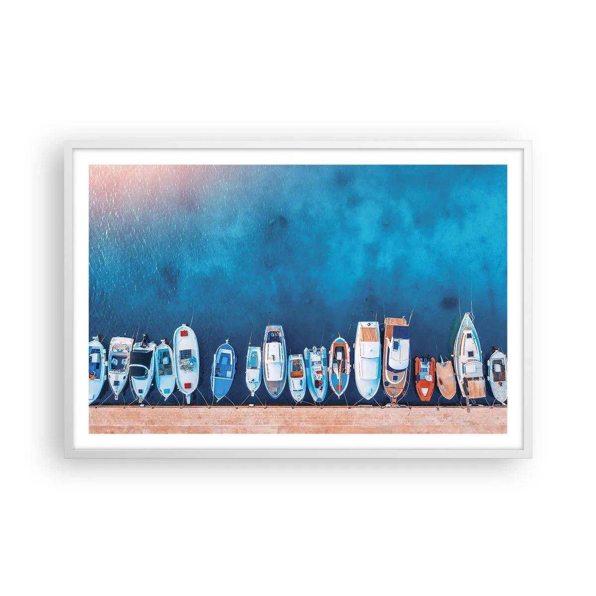 Plakat w białej ramie - W jednym rzędzie - 91x61 cm