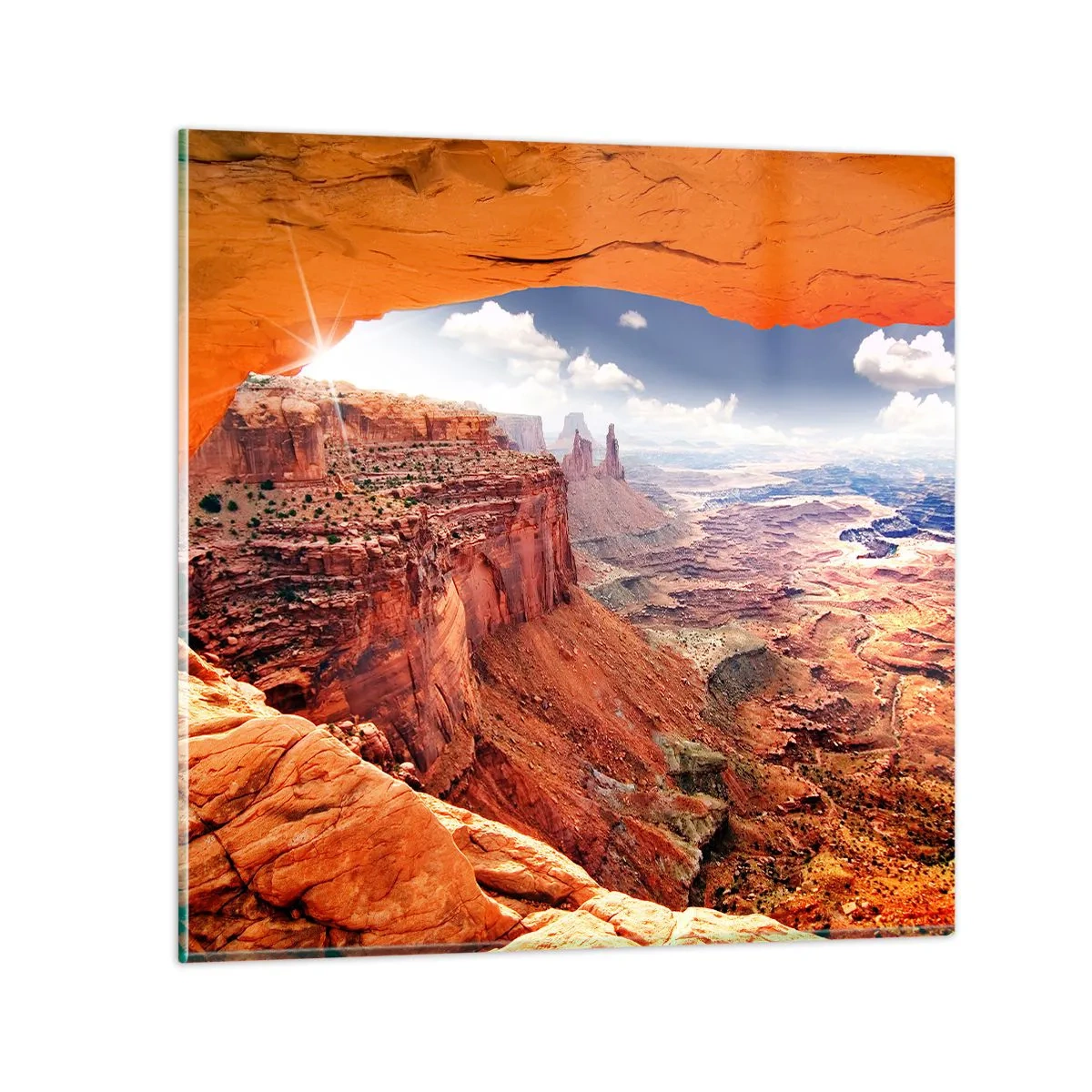 Obraz na szkle - Wyrzeźbione przez samą naturę - 40x40 cm