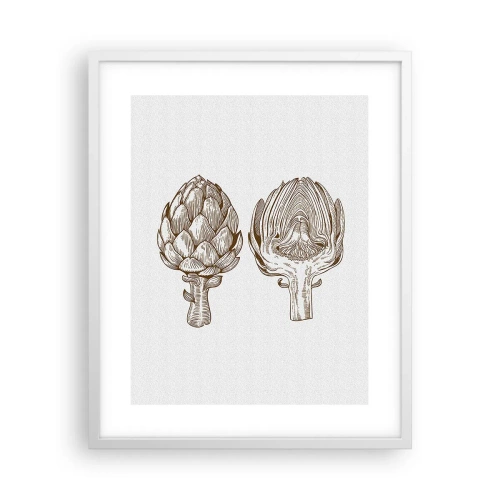 Plakat w białej ramie - Lekcja anatomii - 40x50 cm