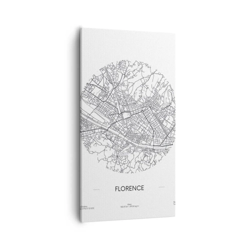 Obraz na płótnie - Anatomia Florencji - 55x100 cm