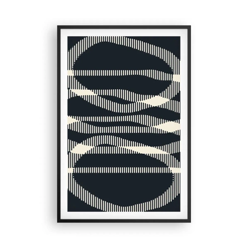 Plakat w czarnej ramie - Próba przełamania ciemności - 61x91 cm