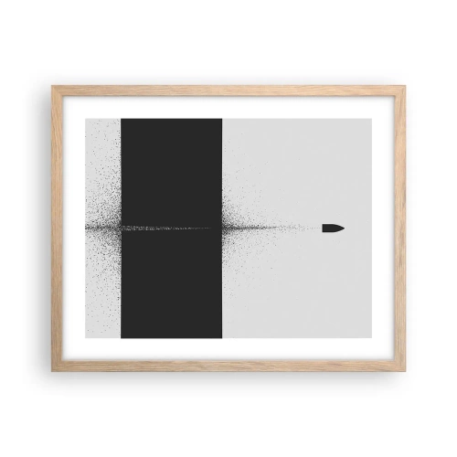 Plakat w ramie jasny dąb - Prosto do celu - 50x40 cm