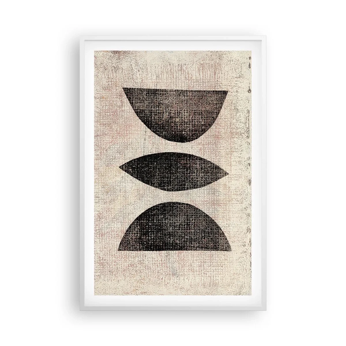 Plakat w białej ramie - Etniczna abstrakcja - 61x91 cm