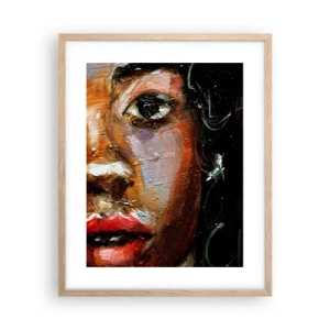 Plakat w ramie jasny dąb - Czerń i blask - 40x50 cm