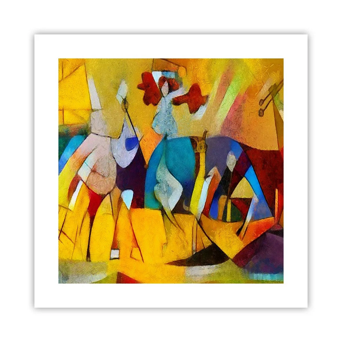 Plakat - Słońce - życie - radość - 40x40 cm