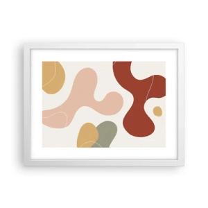 Plakat w białej ramie - Esy czy floresy? - 40x30 cm