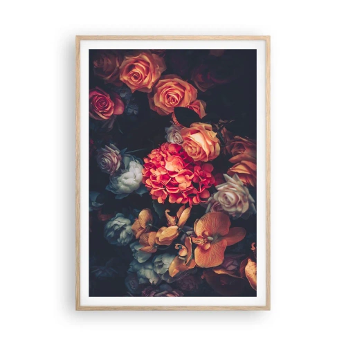 Plakat w ramie jasny dąb - Jak u holenderskich mistrzów - 70x100 cm