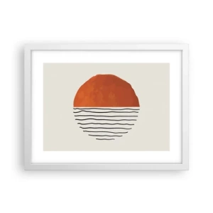 Plakat w białej ramie - W japońskim klimacie - 40x30 cm