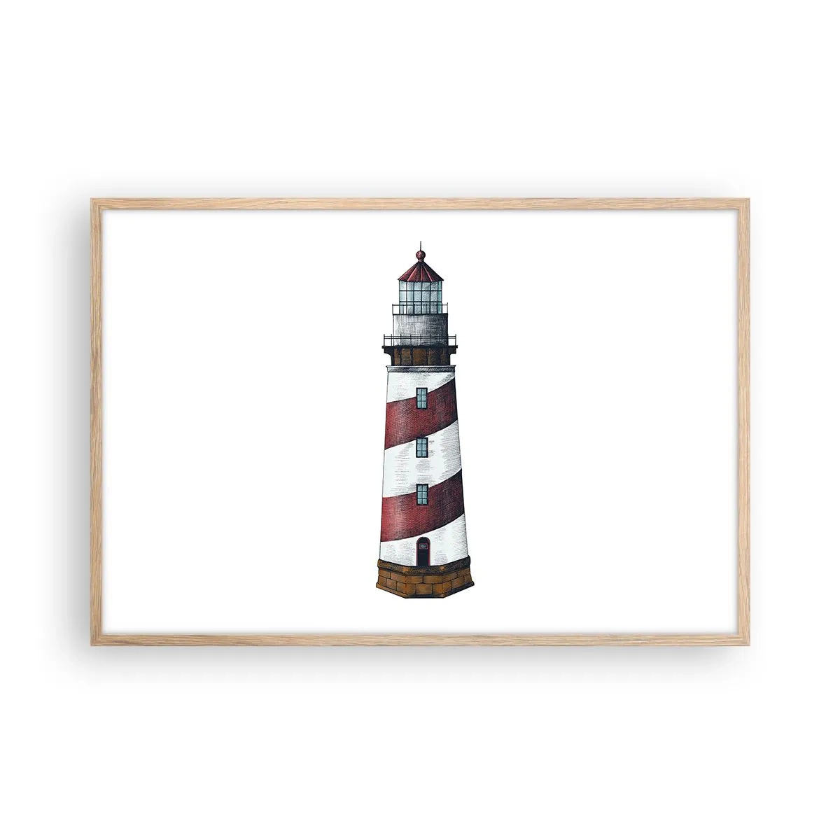 Plakat w ramie jasny dąb - Zawsze na straży - 91x61 cm