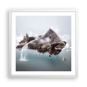 Plakat w białej ramie - Okiem surrealisty - 50x50 cm