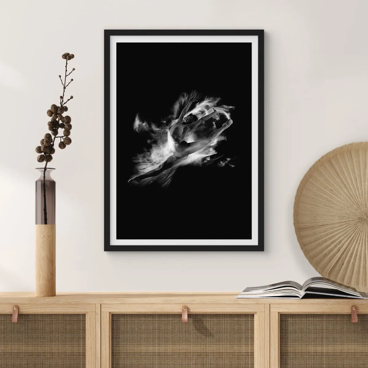 Plakat w czarnej ramie - Zatrzymany w locie - 70x100 cm