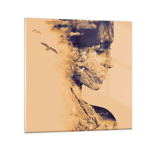 Obraz na szkle - Piękna z natury - 70x70 cm