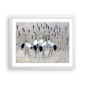 Plakat w białej ramie - Wśród swoich - 50x40 cm