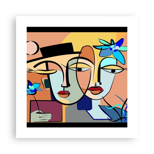 Plakat - Picassowskie randez vous - 40x40 cm