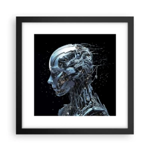 Plakat w czarnej ramie - Technologia jest kobietą - 30x30 cm