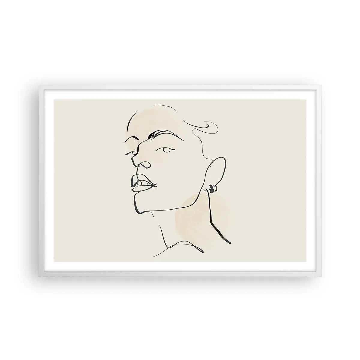 Plakat w białej ramie - Dumne spojrzenie - 91x61 cm