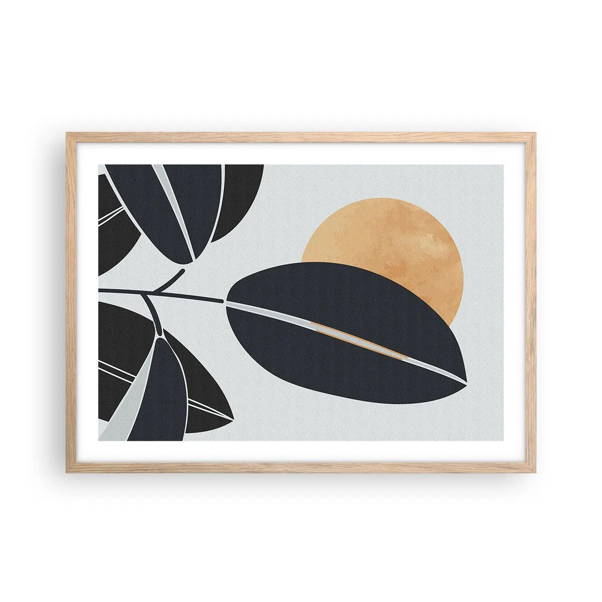 Plakat w ramie jasny dąb - Dzień gorącego lata - 70x50 cm