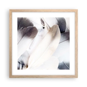 Plakat w ramie jasny dąb - Niemal anielskie - 40x40 cm