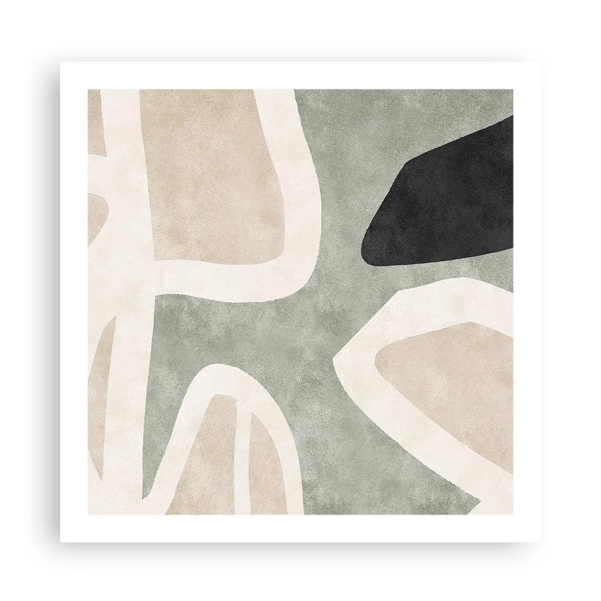 Plakat - Kompozycja z motywem czerni - 60x60 cm