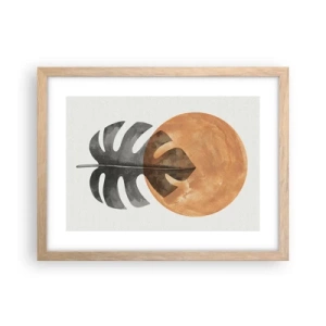Plakat w ramie jasny dąb - Zawsze słońce - 40x30 cm