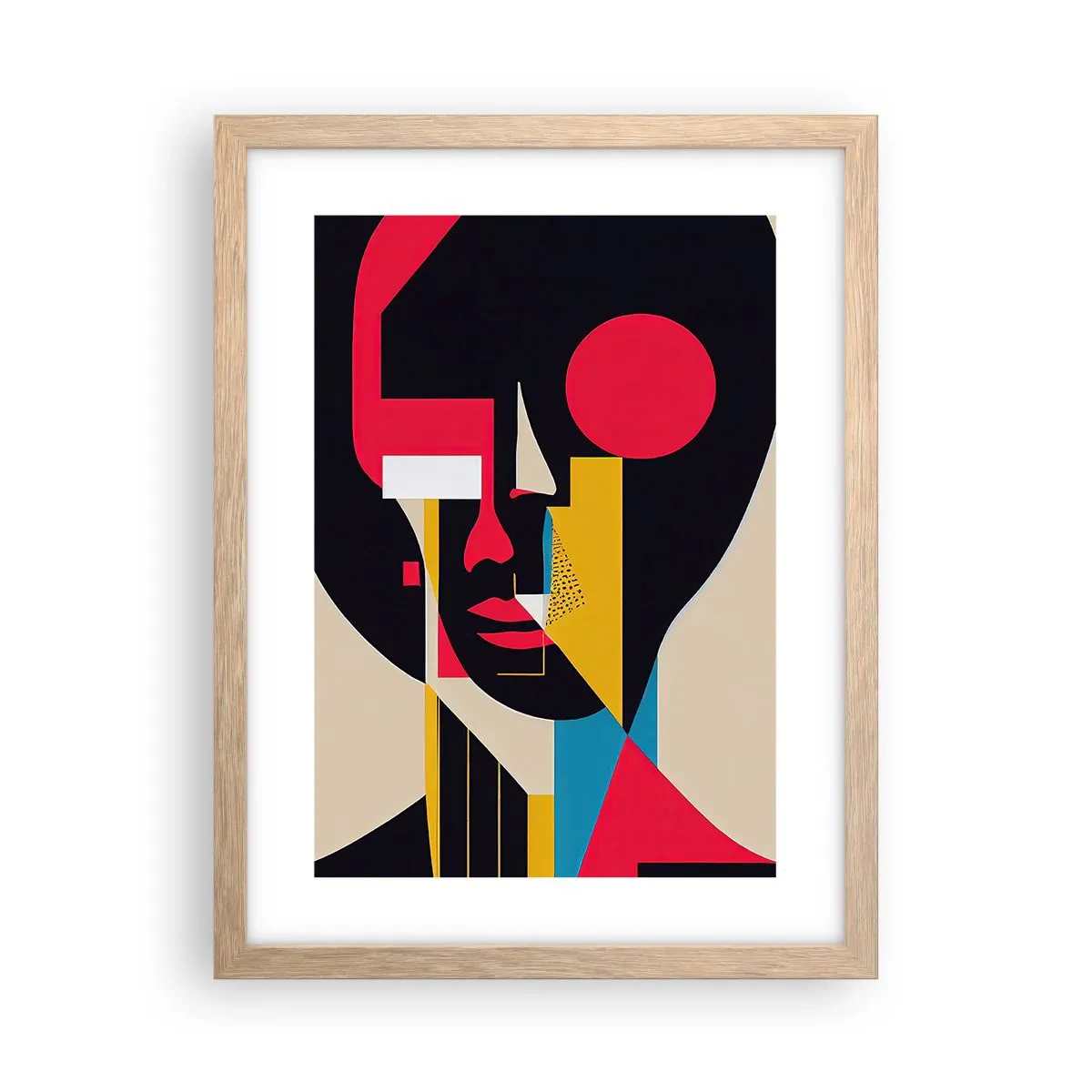 Plakat w ramie jasny dąb - Jej wewnętrzny świat - 30x40 cm