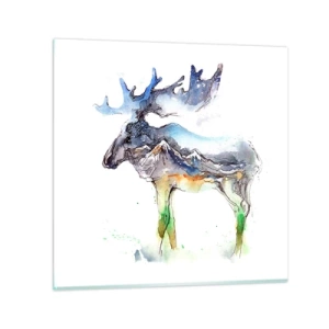 Obraz na szkle - Bohater zimowej opowieści - 70x70 cm