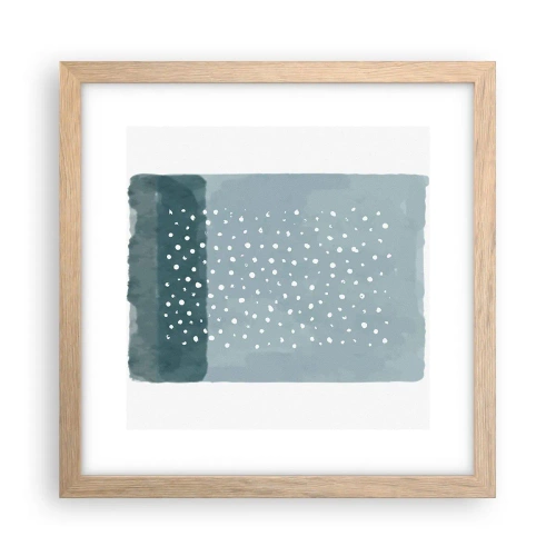 Plakat w ramie jasny dąb - Wyrosłe na błękicie - 30x30 cm