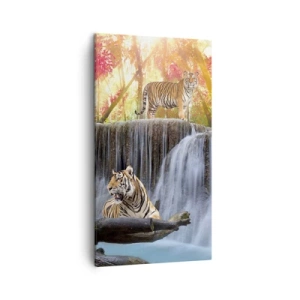 Obraz na płótnie - Pejzaż surrealistyczny    - 45x80 cm