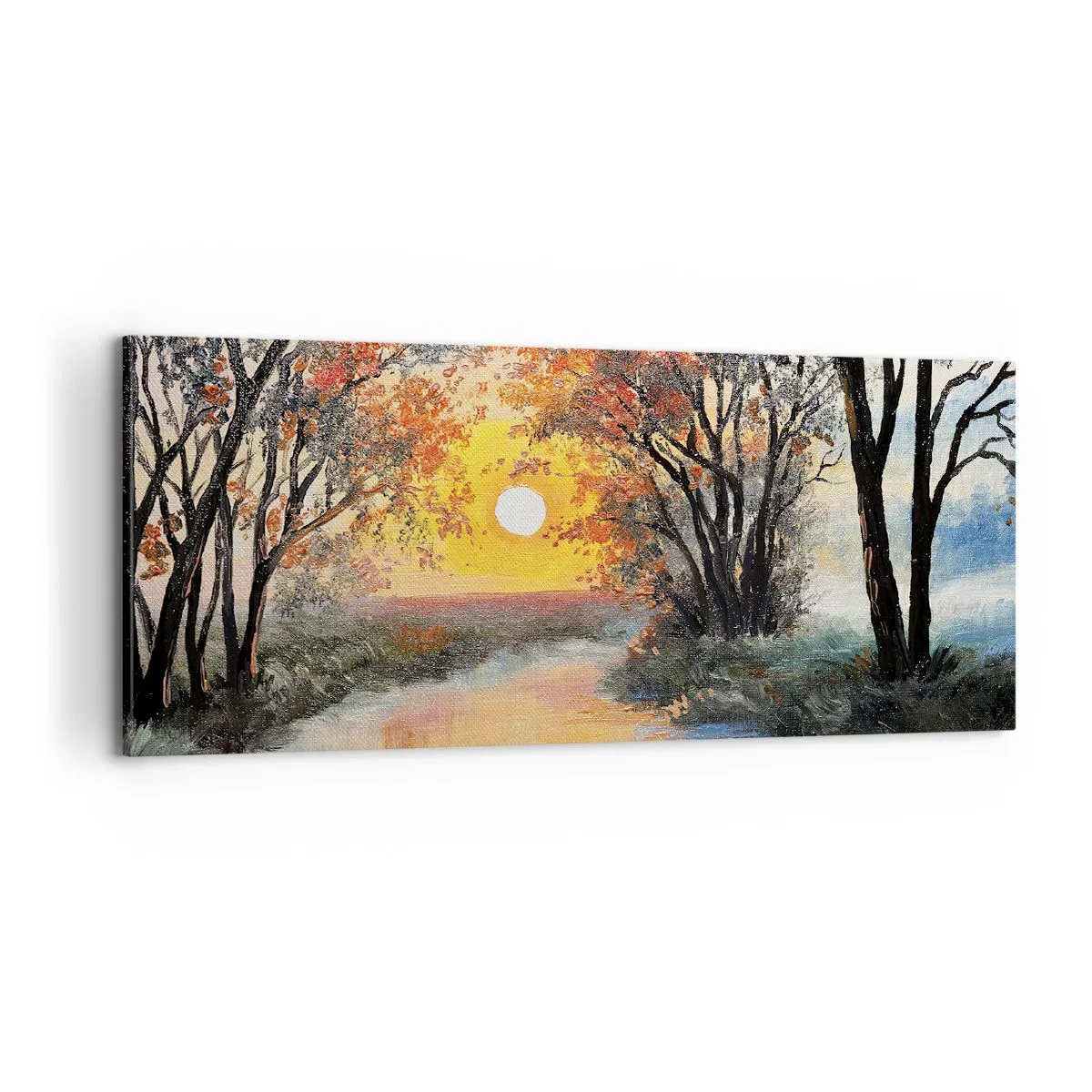 Obraz na płótnie - Jesienne klimaty - 100x40 cm