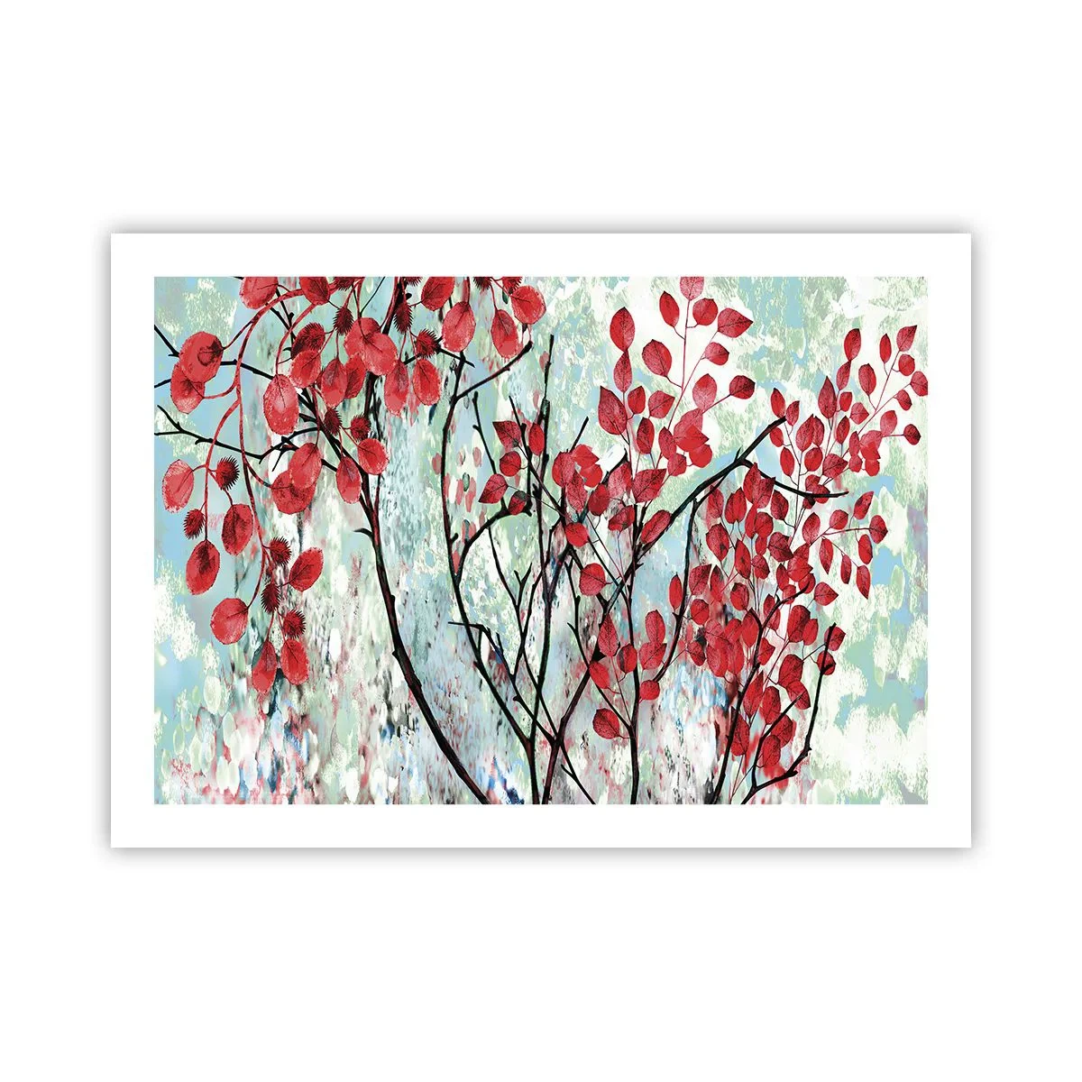 Plakat - Drzewo w szkarłacie - 70x50 cm