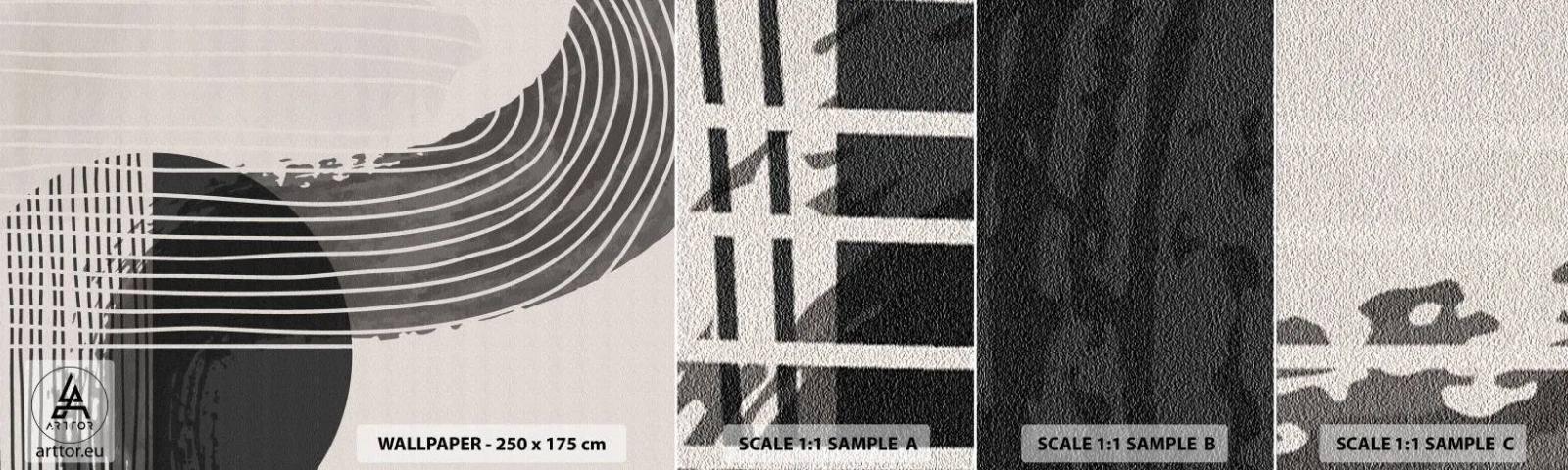 Fototapeta Próbka Samoprzylepna Deluxe Sticker - Tam i z powrotem - Minimalizm, Abstrakcja, Sztuka - 100x30 cm