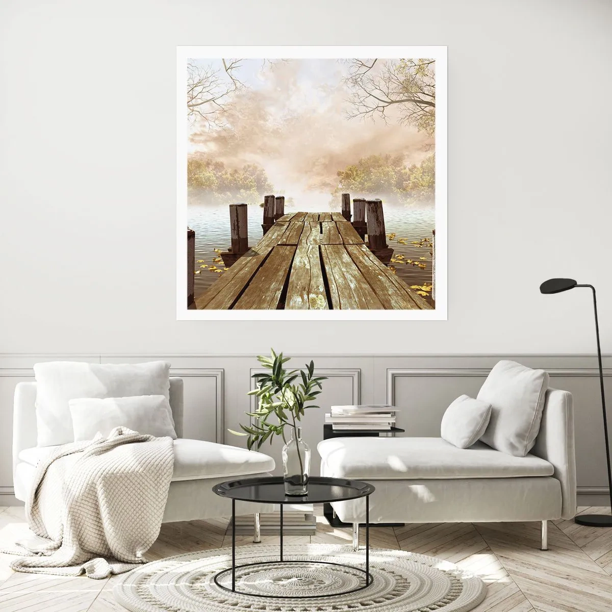 Plakat - Łagodny smutek jesieni - 60x60 cm