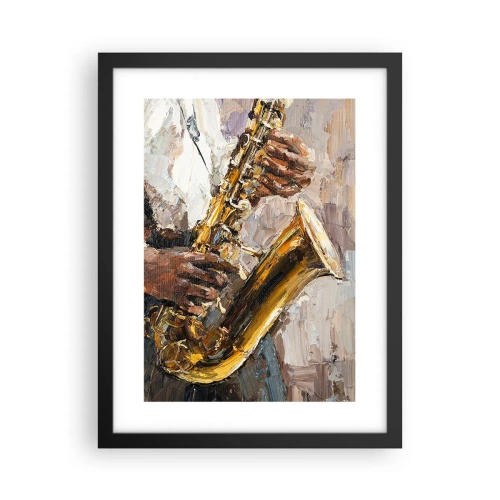 Plakat w czarnej ramie - Czas na solo - 30x40 cm