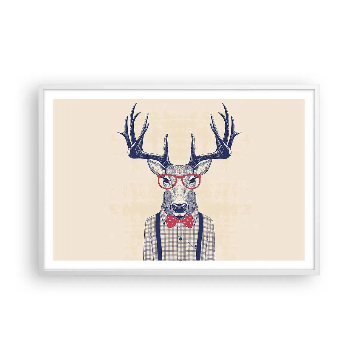 Plakat w białej ramie - Zabawna ekstrawagancja - 91x61 cm