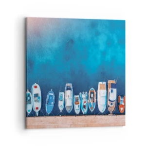 Obraz na płótnie - W jednym rzędzie - 70x70 cm