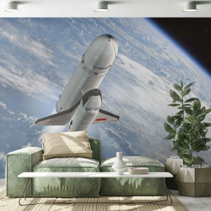 Fototapeta Premium Sand - Kosmiczne wniebowstąpienie - Kosmos, Sputnik, Rakieta Kosmiczna - 450x315 cm