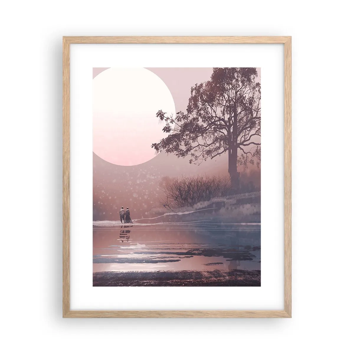 Plakat w ramie jasny dąb - Nocne dziwy - 40x50 cm