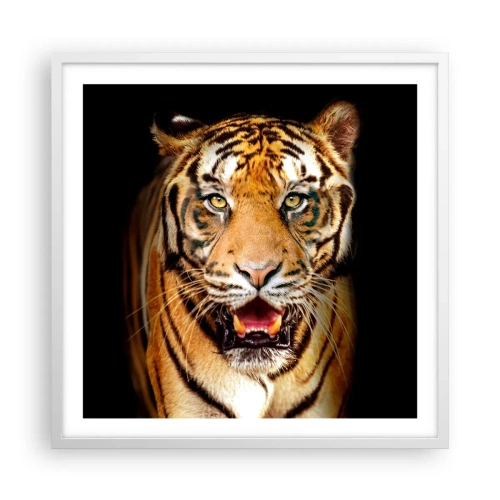 Plakat w białej ramie - Dzikość serca - 60x60 cm