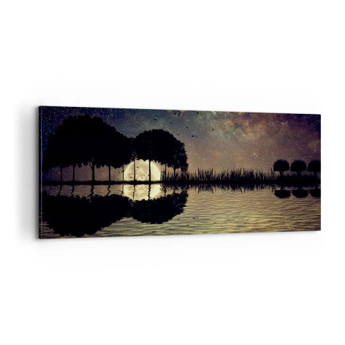 Obraz na płótnie - Noc na krańcu świata - 100x40 cm
