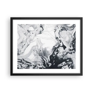 Plakat w czarnej ramie - Wnętrze Ziemi - 50x40 cm