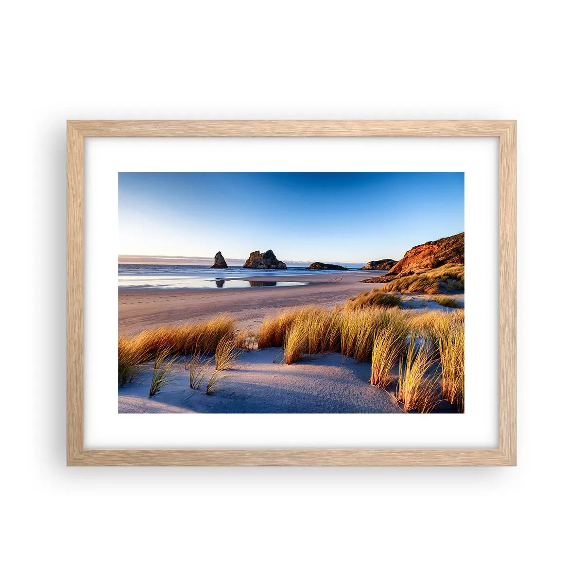 Plakat w ramie jasny dąb - Dla poszukiwaczy spokoju - 40x30 cm