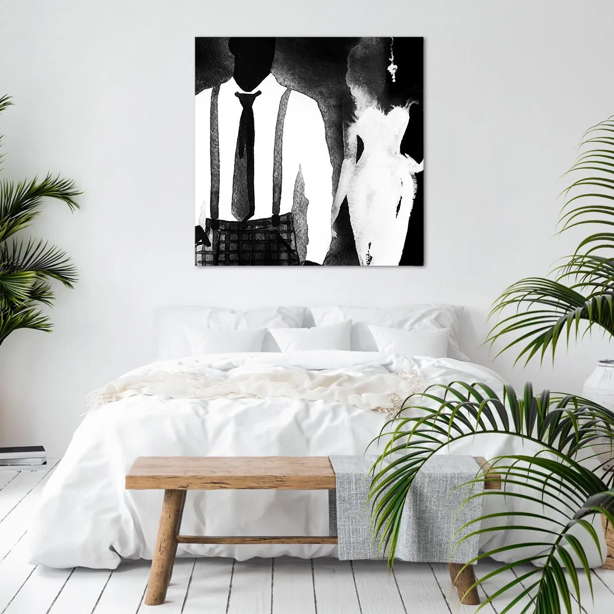 Obraz na płótnie - W klimacie noir - 60x60 cm