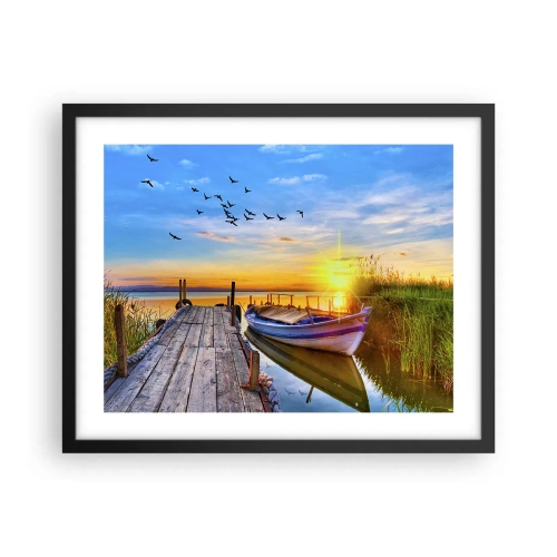 Plakat w czarnej ramie - Do widzenia, do jutra - 50x40 cm