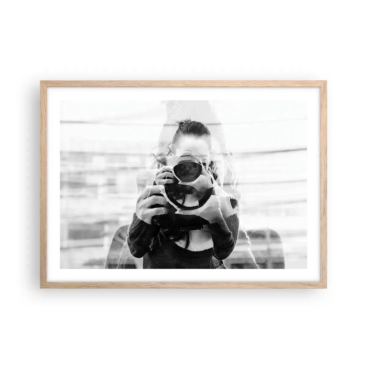 Plakat w ramie jasny dąb - Twórca i tworzywo - 70x50 cm