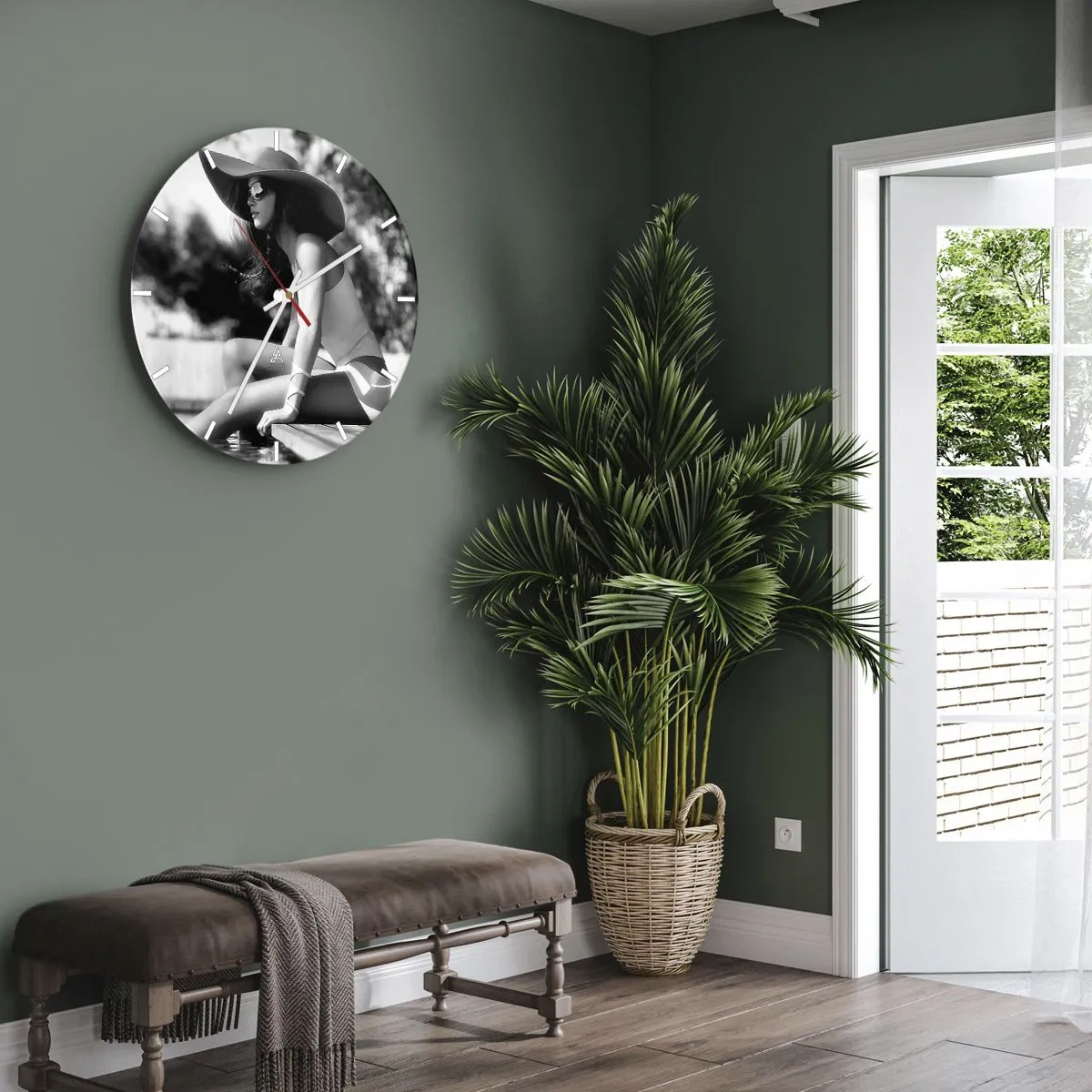 Zegar ścienny - Letnie marzenie - 40x40 cm