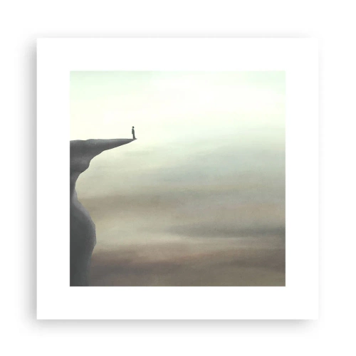 Plakat - Do góry, oczywiście! - 30x30 cm