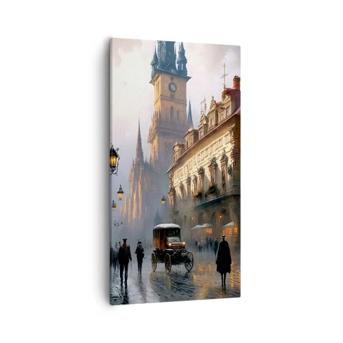 Obraz na płótnie - Czar praskiego wieczoru - 55x100 cm