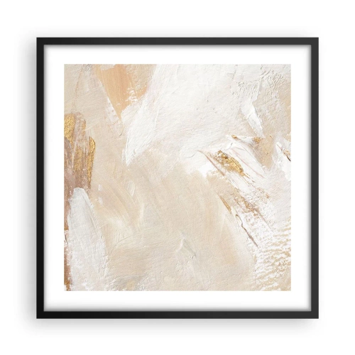 Plakat w czarnej ramie - Pastelowa kompozycja - 50x50 cm