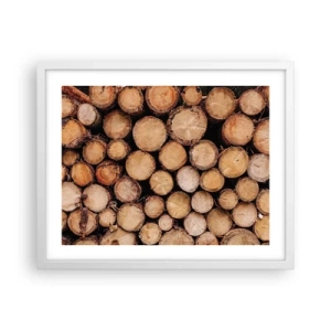 Plakat w białej ramie - Nowy początek - 50x40 cm
