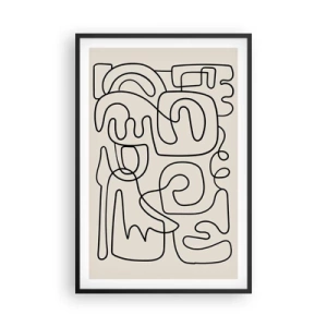 Plakat w czarnej ramie - Po śladzie - 61x91 cm